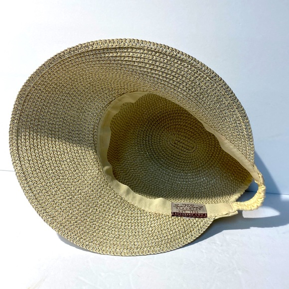 Sun N Sand Woven Metallic Lurex Thread Backless Hat - Picture 7 of 9